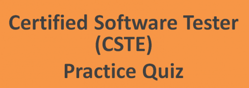 Certified Software Tester Exam (CSTE) with Certified Badge